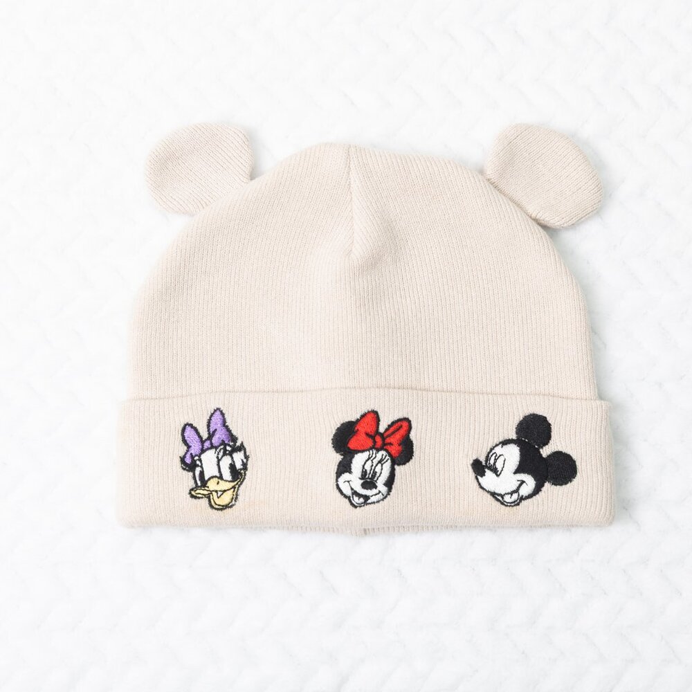 Disney Daisy, Minnie, and Mickey baby beanie
